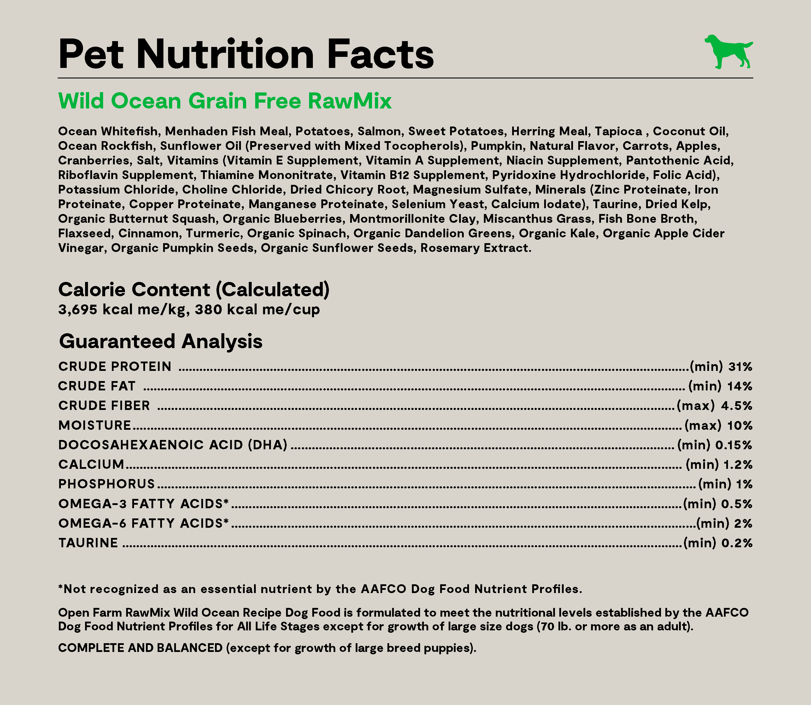 RawMix Wild Ocean Grain-Free Dog Kibble