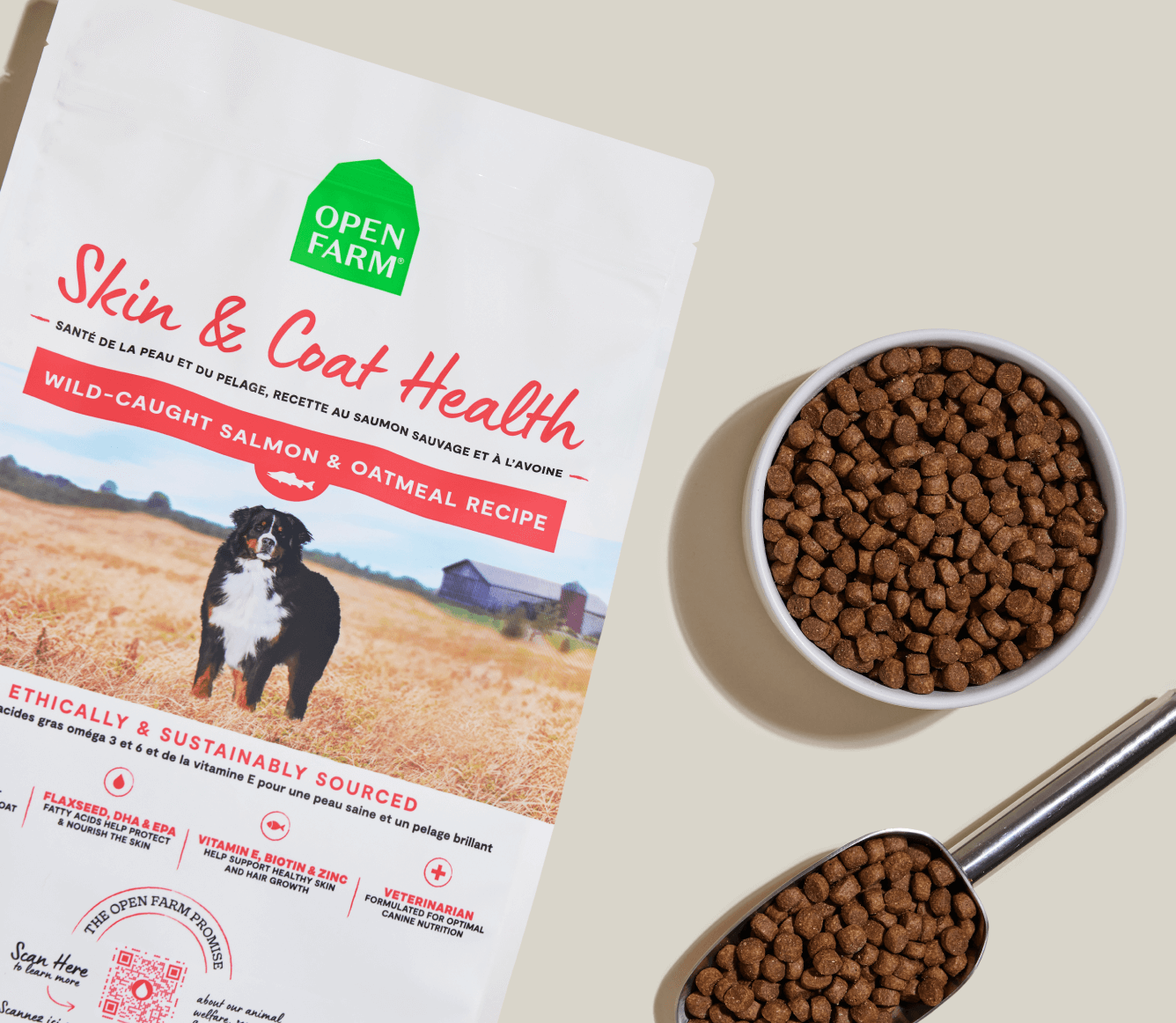 Salmon & Oatmeal Skin & Coat Health Dog Kibble