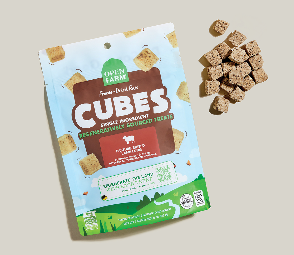 Freeze Dried Raw Regeneratively Sourced Lamb Lung Treat