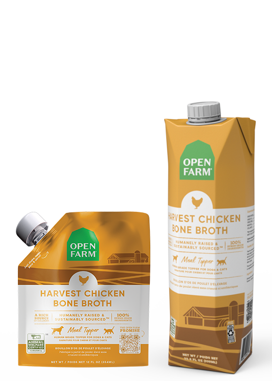 Harvest Chicken Bone Broth for Dogs by Open Farm