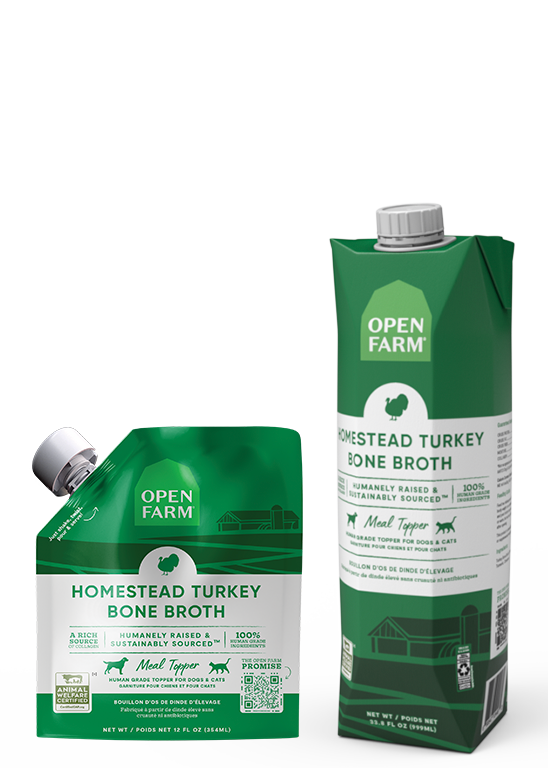 Homestead Turkey Bone Broth for Dogs by Open Farm