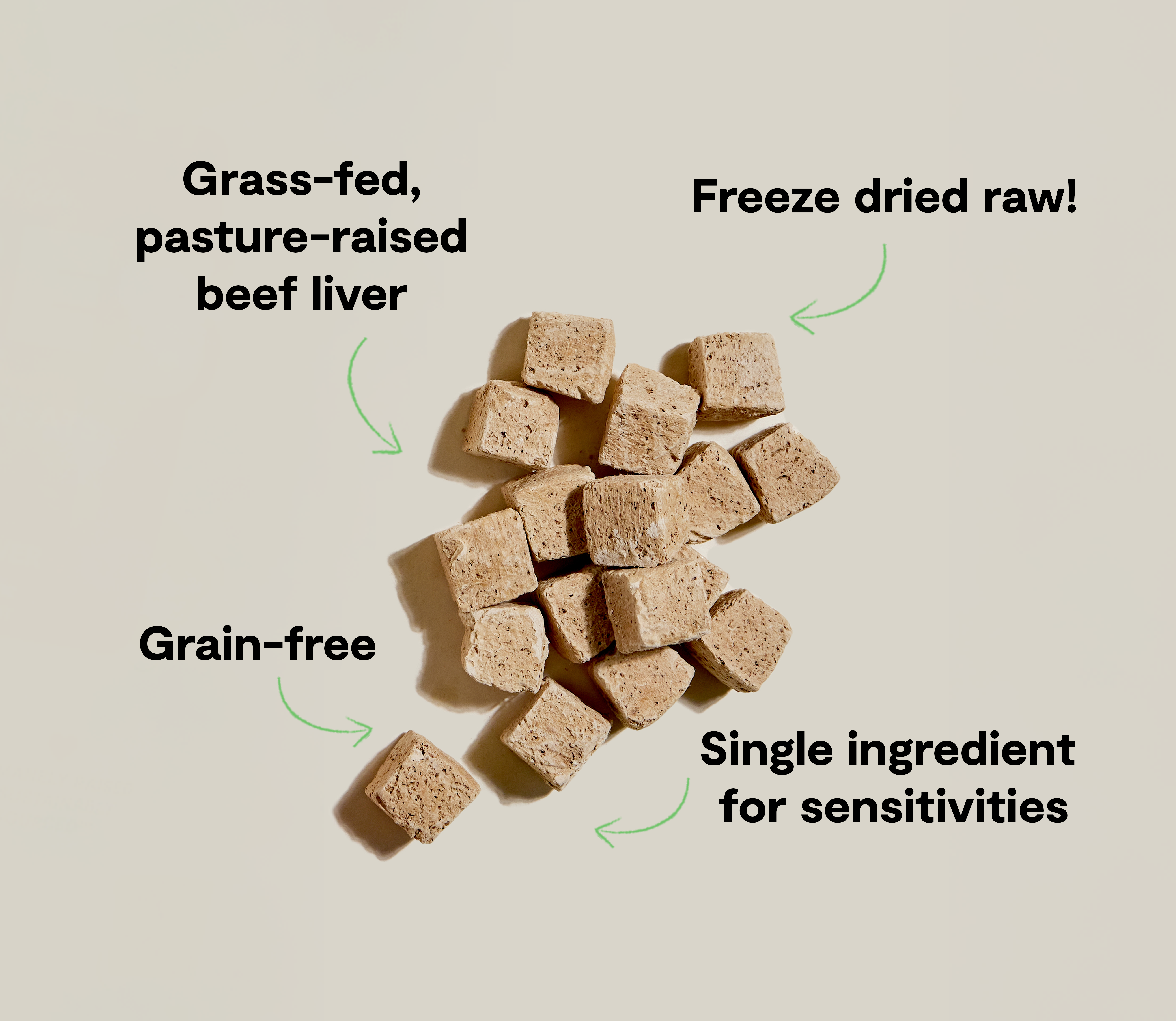 Freeze Dried Raw Beef Liver Treat - Main Image