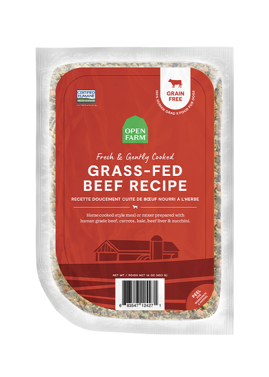 Grass-Fed Beef Grain-Free Freshly Crafted Dog Food by Open Farm