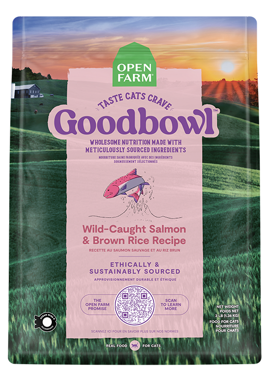 Goodbowl™ Wild-Caught Salmon & Brown Rice Recipe for Cats