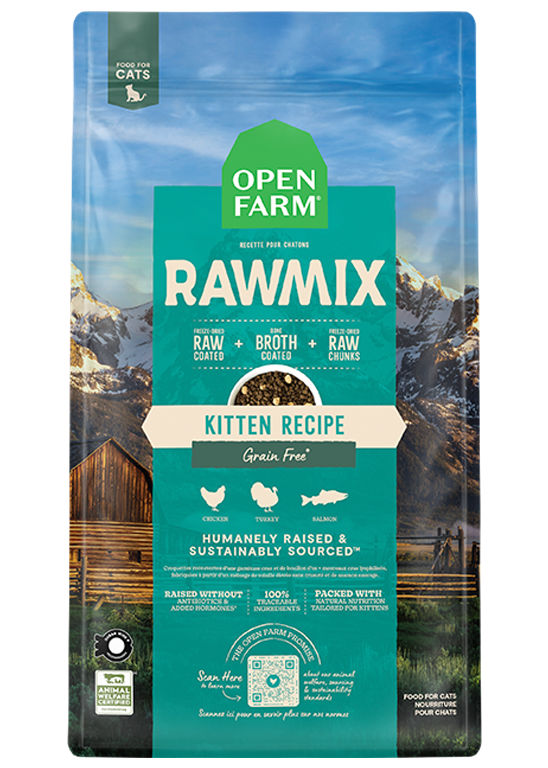 RawMix Grain-Free Kitten Kibble by Open Farm