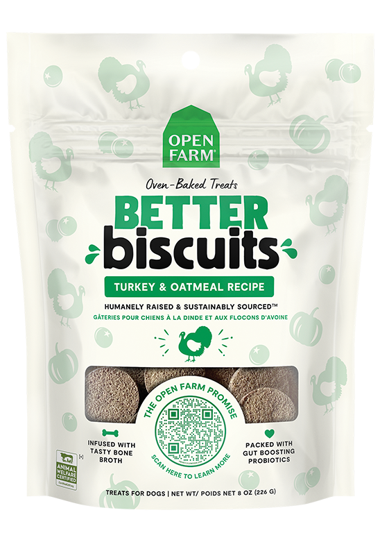 Better Biscuits Turkey & Oatmeal Treats by Open Farm