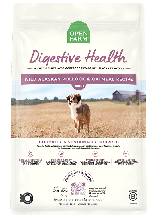 Open Farm Digestive Health, Wild Alaskan Pollock & Oatmeal Recipe by Open Farm
