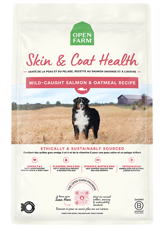 Open Farm Skin & Coat Health, Wild-Caught Salmon & Oatmeal Recipe by Open Farm