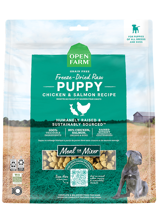 Chicken & Salmon Freeze Dried Raw Morsels for Puppies by Open Farm