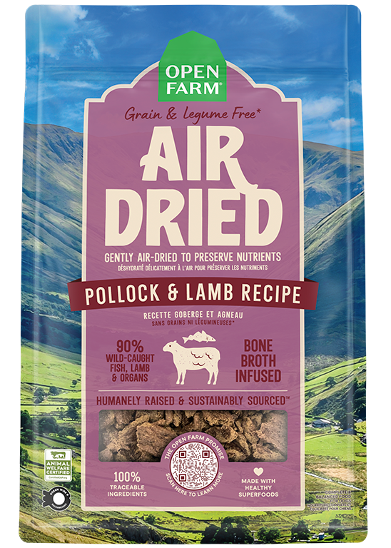 Open Farm Air Dried Pollock & Lamb Recipe for Dogs by Open Farm