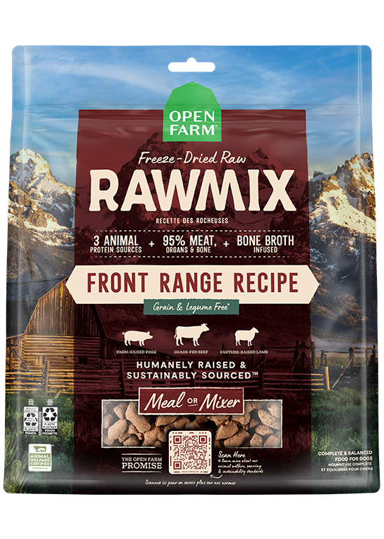 RawMix Front Range Freeze Dried Raw Morsels for Dogs by Open Farm