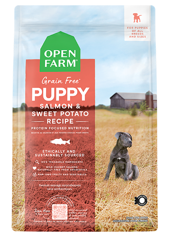 Salmon Sweet Potato Grain Free Puppy Food Open Farm Salmon sweet potato grain free puppy food open farm