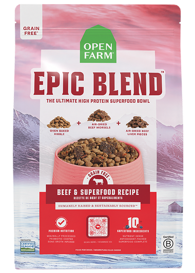 Epic Blend Beef & Superfood Grain-Free Dog Kibble