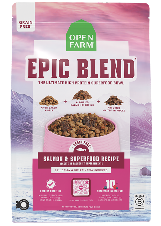 Epic Blend Salmon & Superfood Grain-Free Dog Kibble by Open Farm