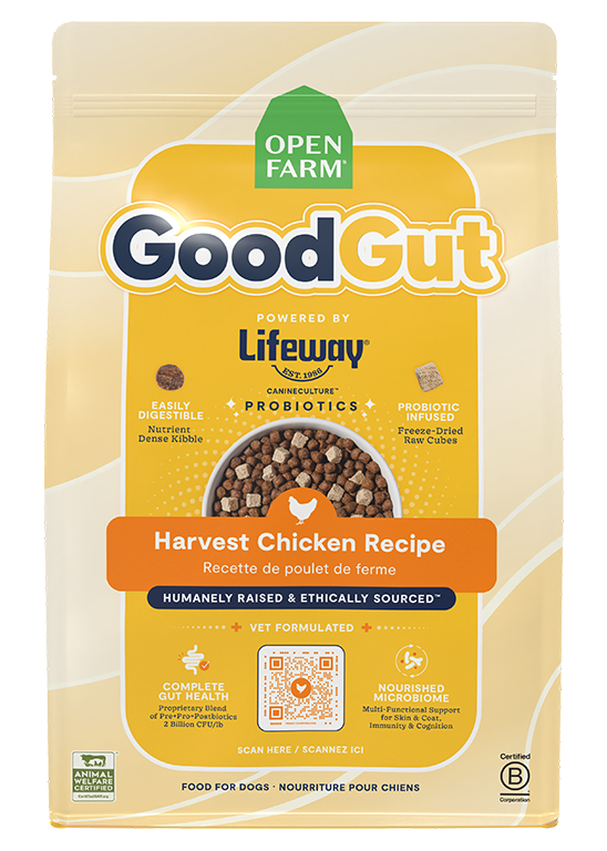 GoodGut Harvest Chicken Dog Kibble by Open Farm
