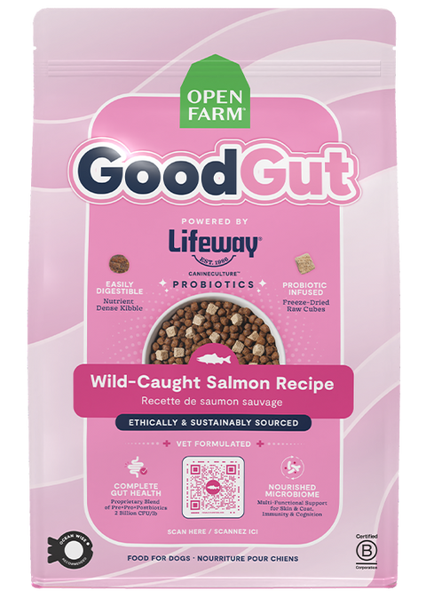 GoodGut Wild-Caught Salmon Dog Kibble – Open Farm