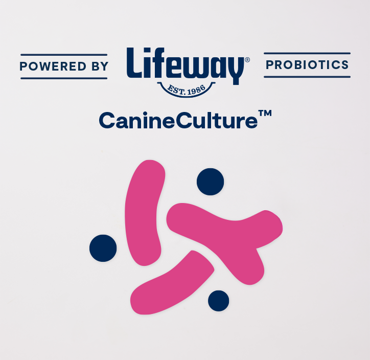 12 Probiotic Strains – with Lifeway® Blend CanineCulture™