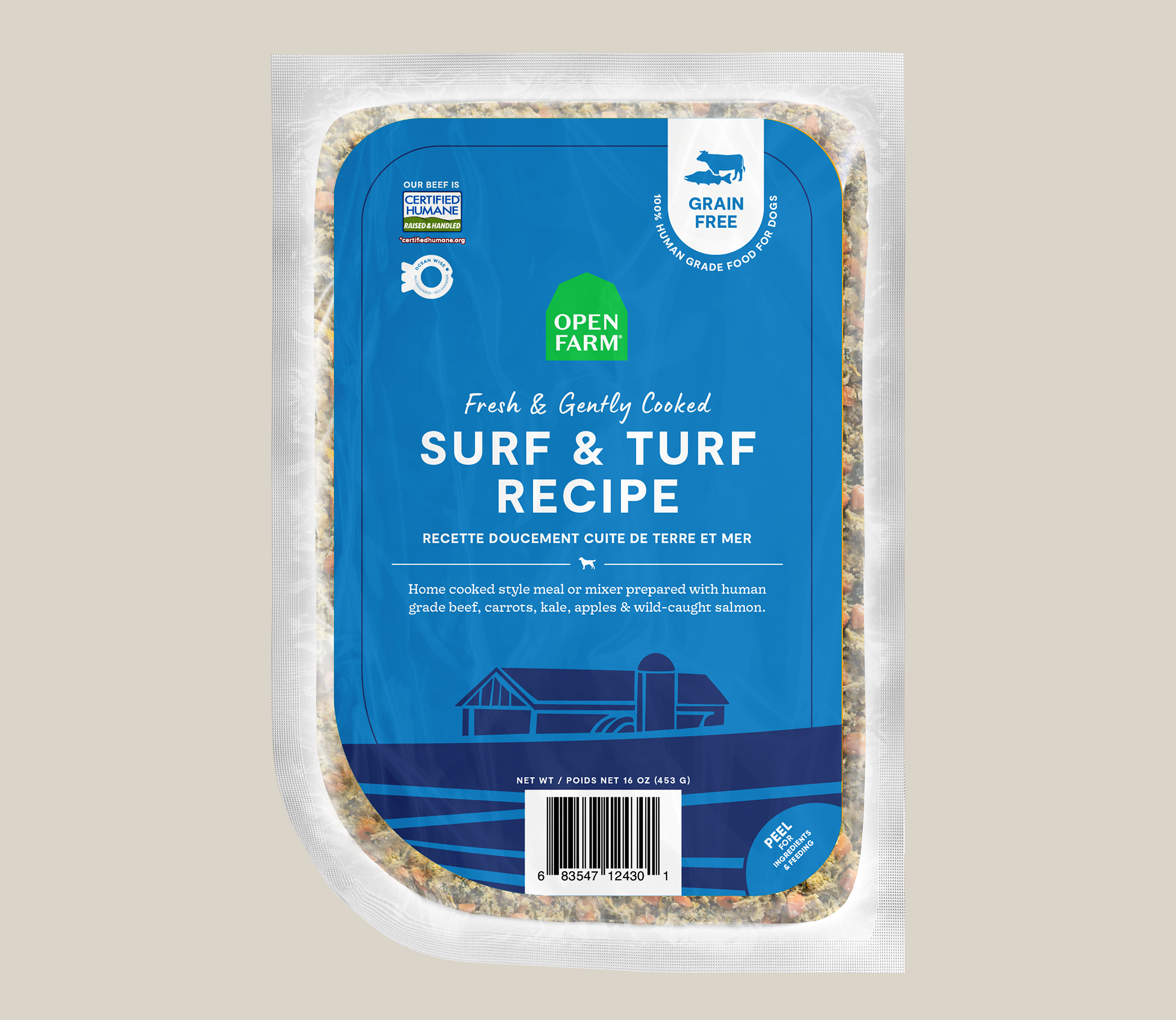 Surf & Turf Gently Cooked Dog Food - Open Farm Surf & Turf Gently Cooked Dog Food - Open Farm