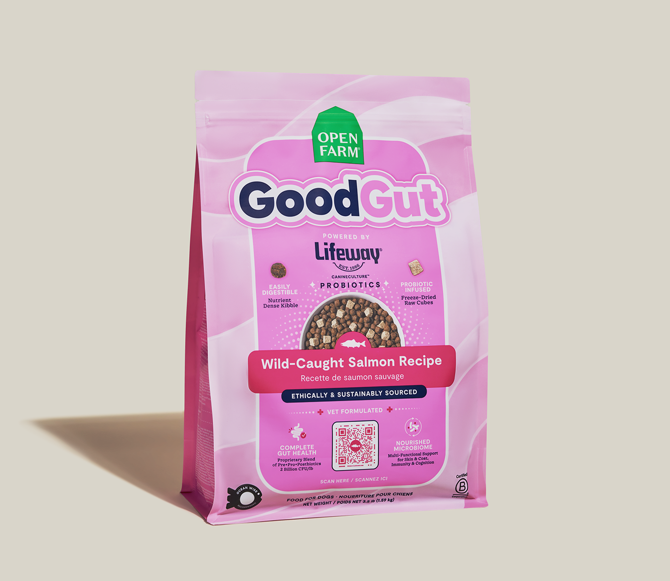 GoodGut Wild-Caught Salmon Dog Kibble – Open Farm GoodGut Wild-Caught Salmon Dog Kibble – Open Farm