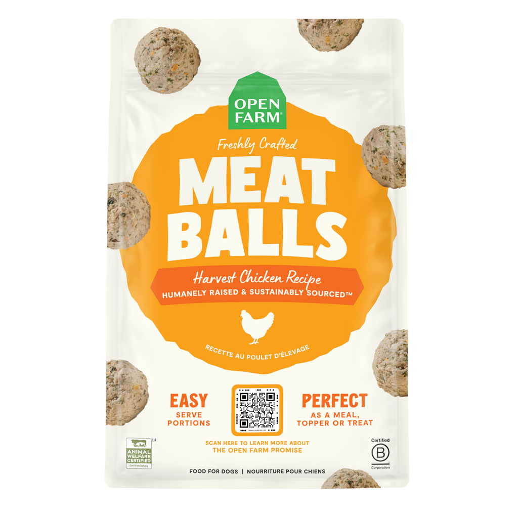 Harvest Chicken Freshly Crafted Meatballs for Dogs by Open Farm