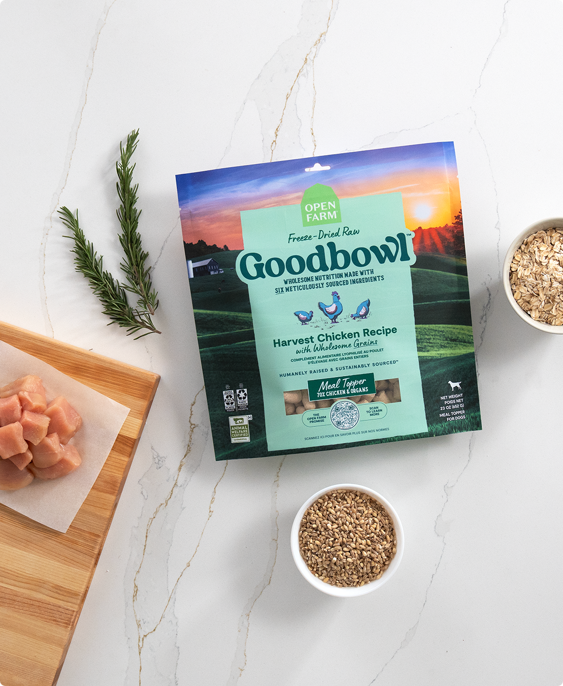 Goodbowl™ Harvest Chicken Recipe Freeze Dried Raw Topper