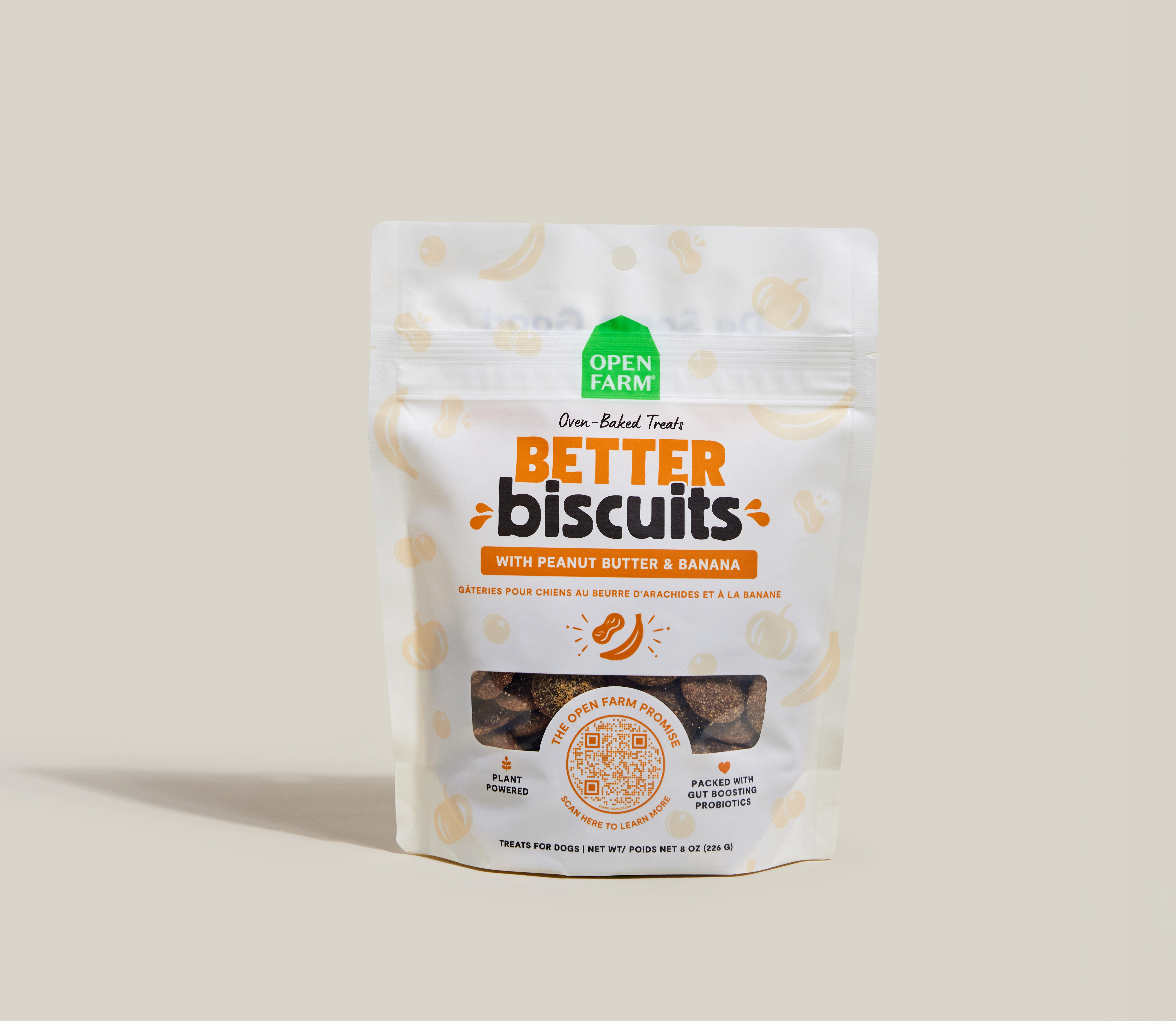 Peanut Butter and Banana Dog Biscuits Open Farm - Main Image