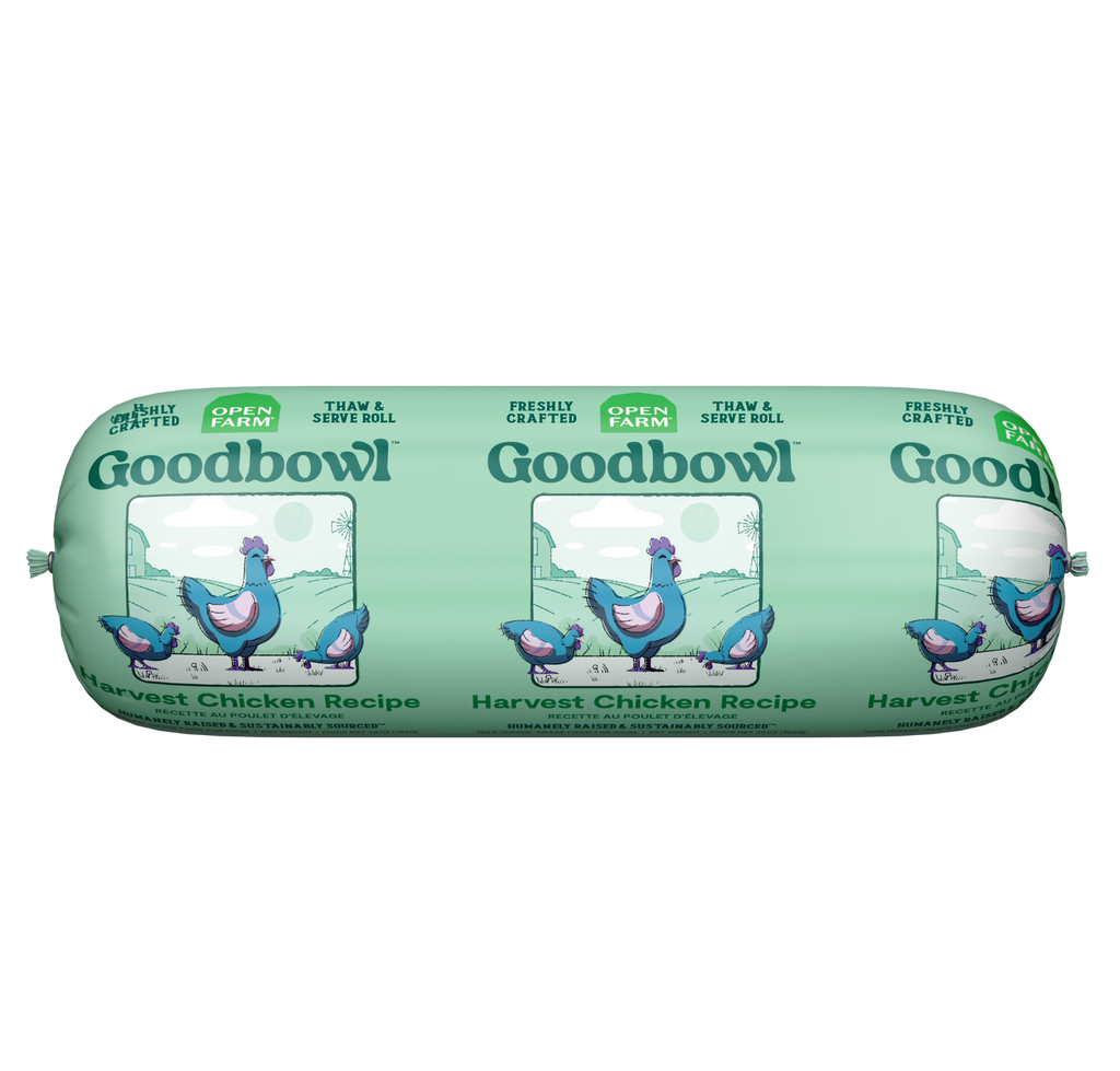 Open Farm Freshly Crafted Roll Goodbowl Harvest Chicken Recipe by Open Farm
