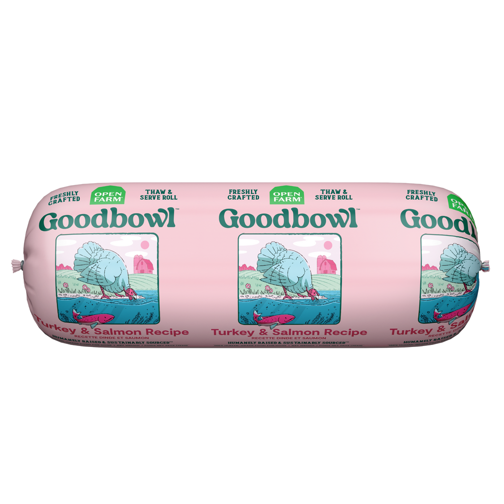 Open Farm Freshly Crafted Roll Goodbowl Turkey & Salmon Recipe by Open Farm