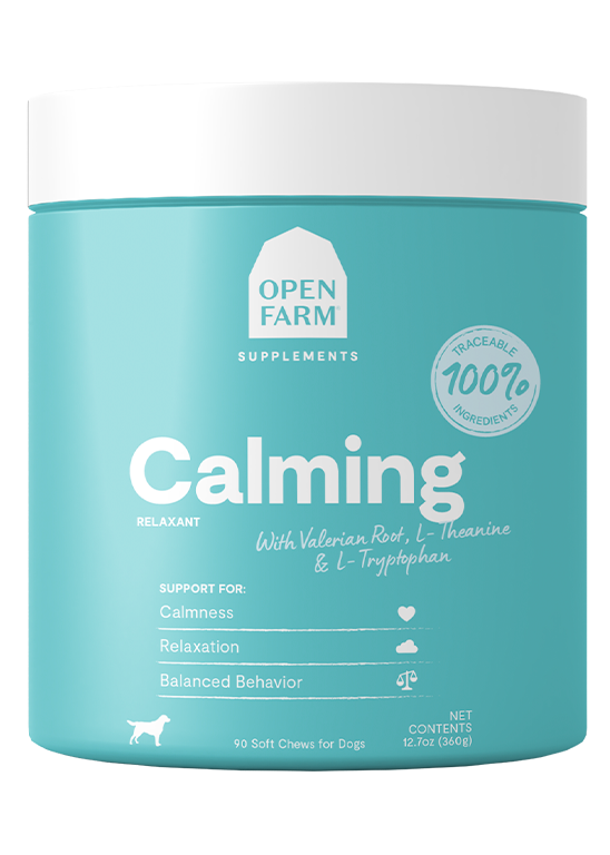 Calming Health Supplement Chews for Dogs by Open Farm
