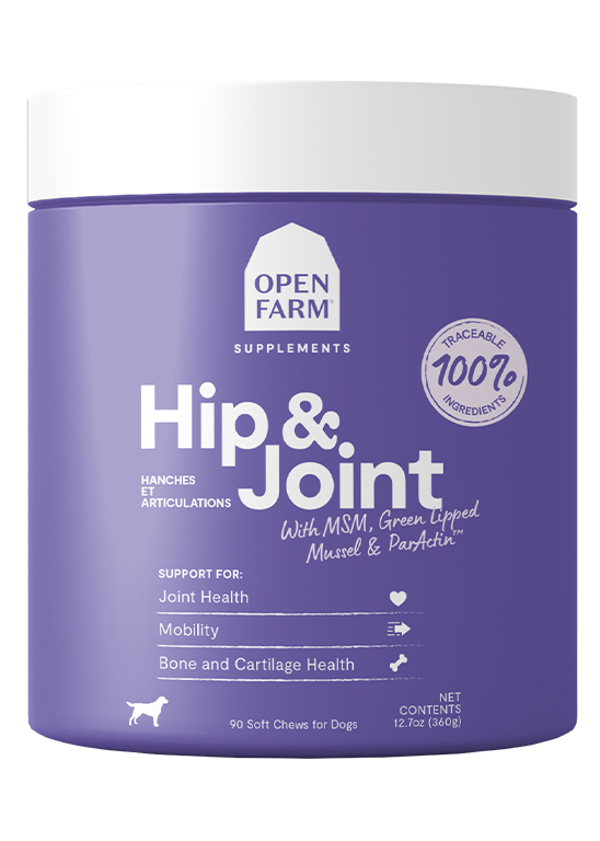 Hip & Joint Health Supplement Chews for Dogs by Open Farm