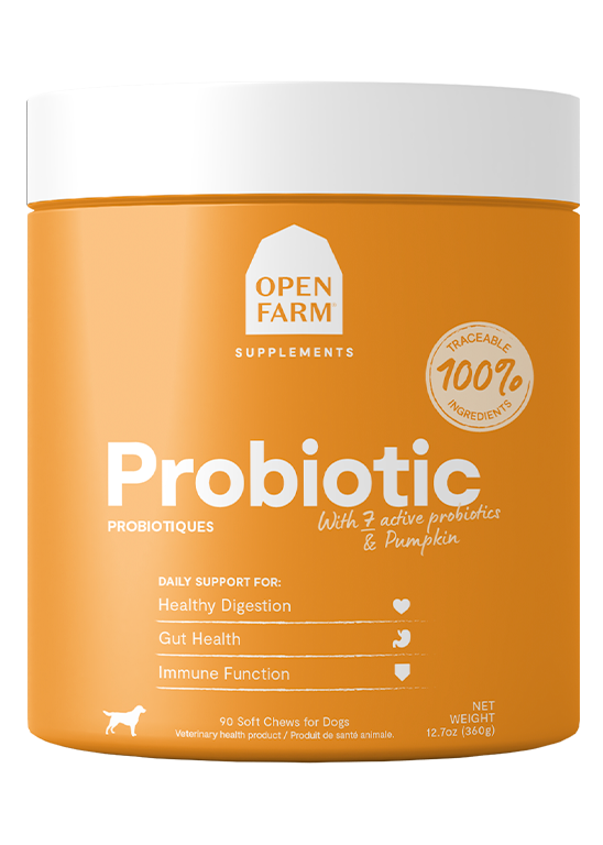 Probiotic Food Supplement Chews for Dogs by Open Farm