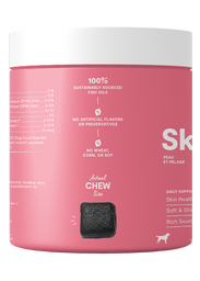 Skin & Coat Food Supplement Chews for Dogs