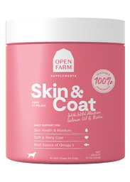 Skin & Coat Food Supplement Chews for Dogs