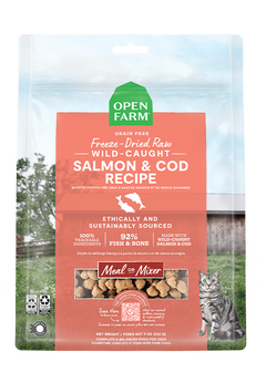 Wild-Caught Salmon & Cod Freeze Dried Raw Cat Food