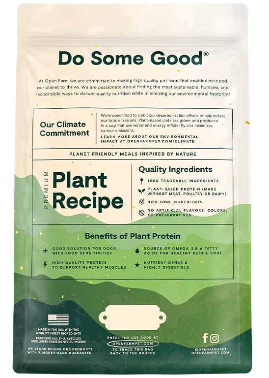 Kind Earth Premium Plant Based Dog Food Open Farm